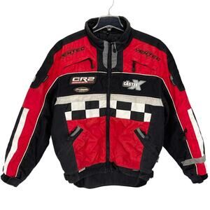 CASTLE X Men's SNOWMOBILE RACING JACKET Red Black Size XL